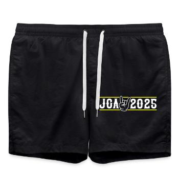 Jga 2025 Junggesellen Abschied - Badeshorts - Schwarz - Vorne - AI Model Male 185 light (185cm)