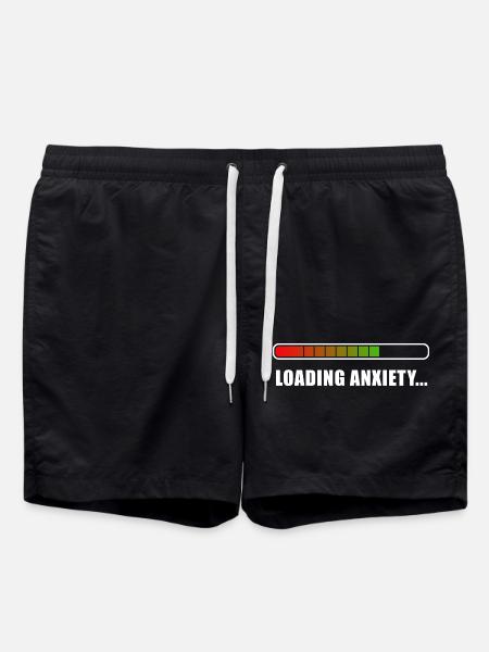 Loading Anxiety... - Swim Trunks - black
