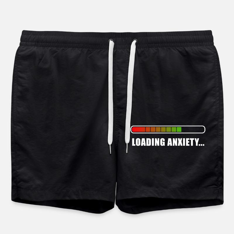 Loading Anxiety... - Swim Trunks - black