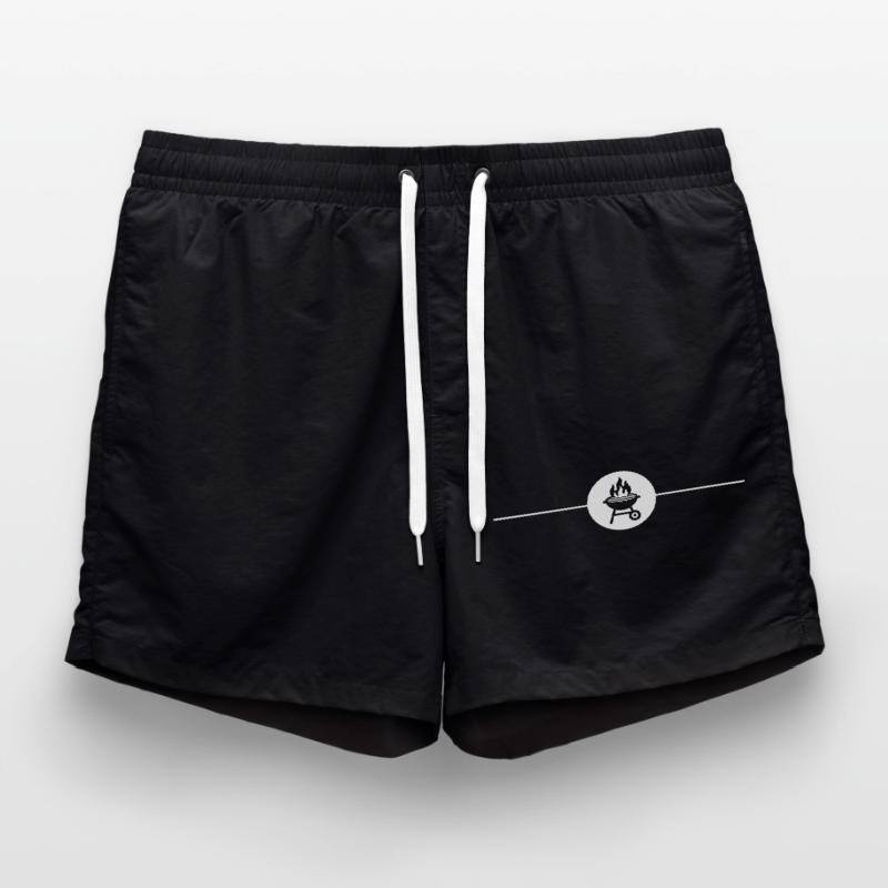Grill Symbol Grilling Swim Trunks