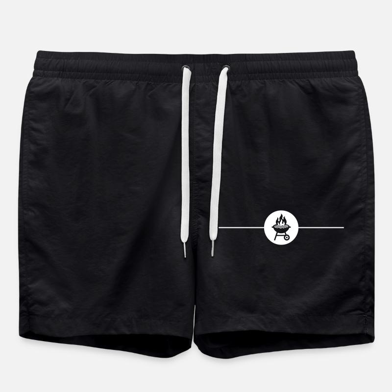 Grill Symbol Grilling - Swim Trunks - black