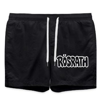 Rösrath Graffiti - Badeshorts - Schwarz - Vorne - AI Model Male 185 light (185cm)