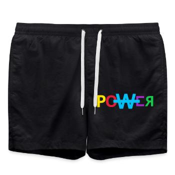 Power Music Grafik Power Music Graphic - Badeshorts - Schwarz - Vorne - AI Model Male 185 light (185cm)