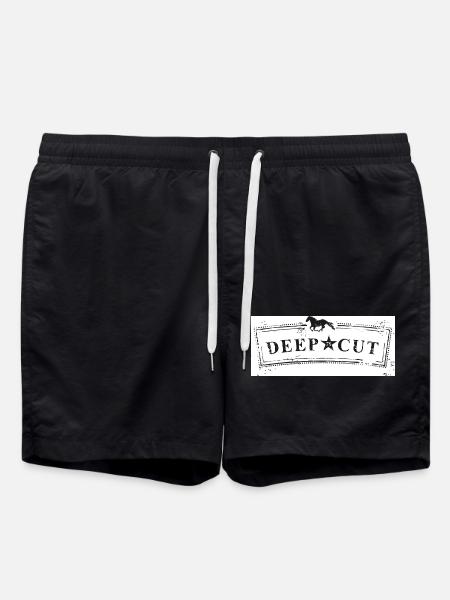deep cut schild neu - Badeshorts - Schwarz