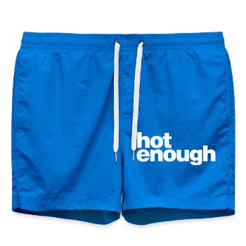 hot enough Summer Beach funny quote - Badeshorts - Cobalt blue - Vorne