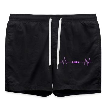 First name Lilly - Swim Trunks - black - Front - AI Model Male 185 light (185cm)