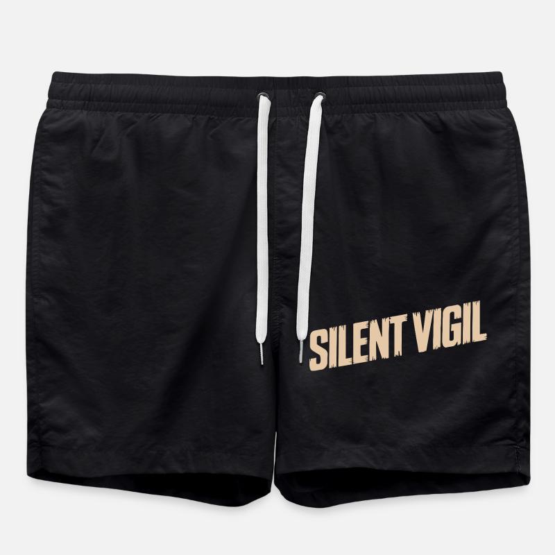 SILENT VIGIL - Swim Trunks - black
