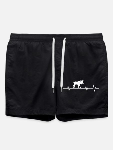 Heartbeat of the Moose - Swim Trunks - black