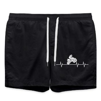 Battement de cœur d’un quadriceps - Short de bain - noir - Devant - AI Model Male 185 light (185cm)