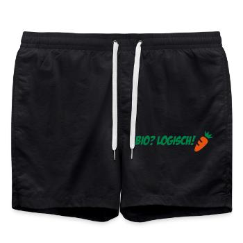 2541614 10777322 biologisch - Badeshorts - Schwarz - Vorne - AI Model Male 185 light (185cm)