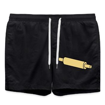 Bois de pâtes - Short de bain - noir - Devant - AI Model Male 185 light (185cm)