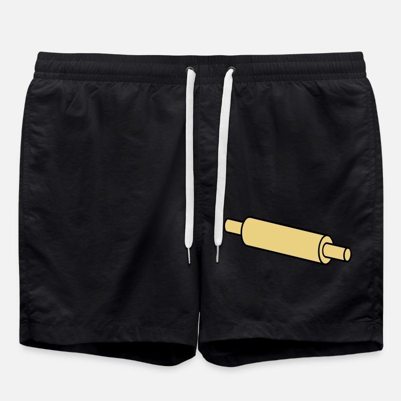 Nudelholz - Badeshorts - Schwarz