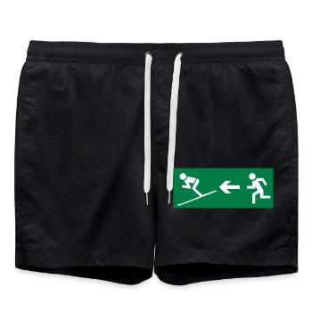 Ski - Badeshorts - Schwarz - Vorne - AI Model Male 185 light (185cm)
