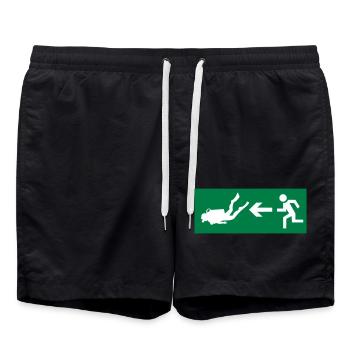 dive - Swim Trunks - black - Front - AI Model Male 185 light (185cm)