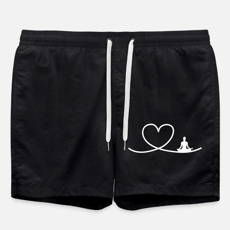 I love Yoga - Short de bain - noir