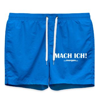 Mach ich morgen - Badeshorts - Cobalt blue - Vorne