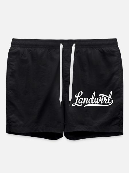 Landwirt - Badeshorts - Schwarz
