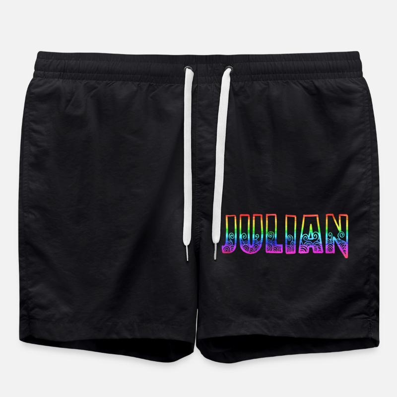 julian rs regenbogen - Badeshorts - Schwarz