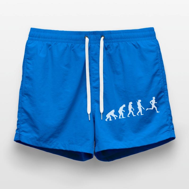Evolution run monkey gift Swim Trunks