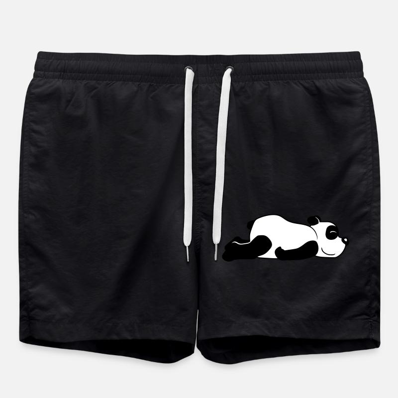 Panda Baer Suess - Badeshorts - Schwarz