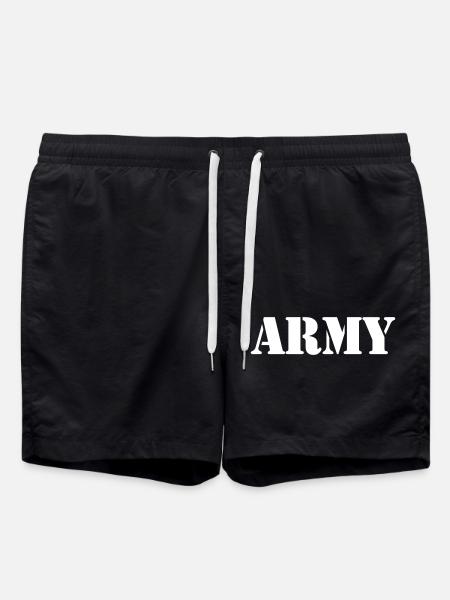 Military ARMY - Swim Trunks - black