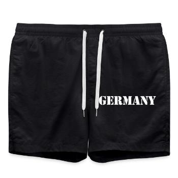 GERMANY - Swim Trunks - black - Front - AI Model Male 185 light (185cm)