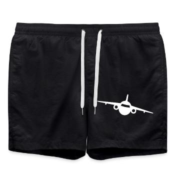 avion - Short de bain - noir - Devant - AI Model Male 185 light (185cm)