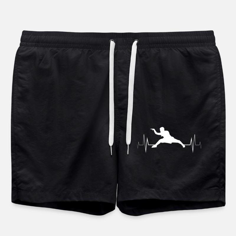 Wing chun Wingtsun Herzschlag - Badeshorts - Schwarz