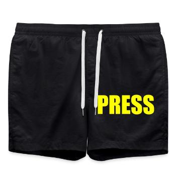 Press - Short de bain - noir - Devant - AI Model Male 185 light (185cm)