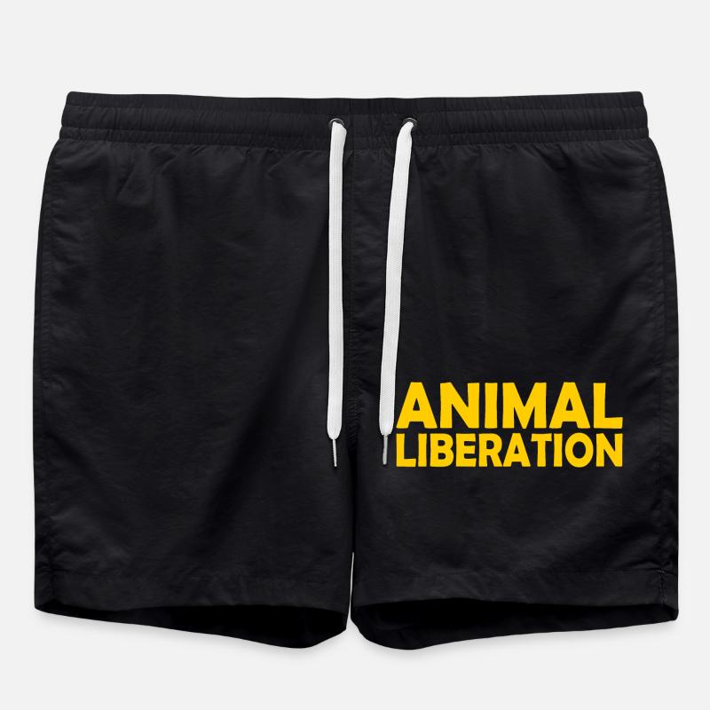 Animal liberation - Short de bain - noir