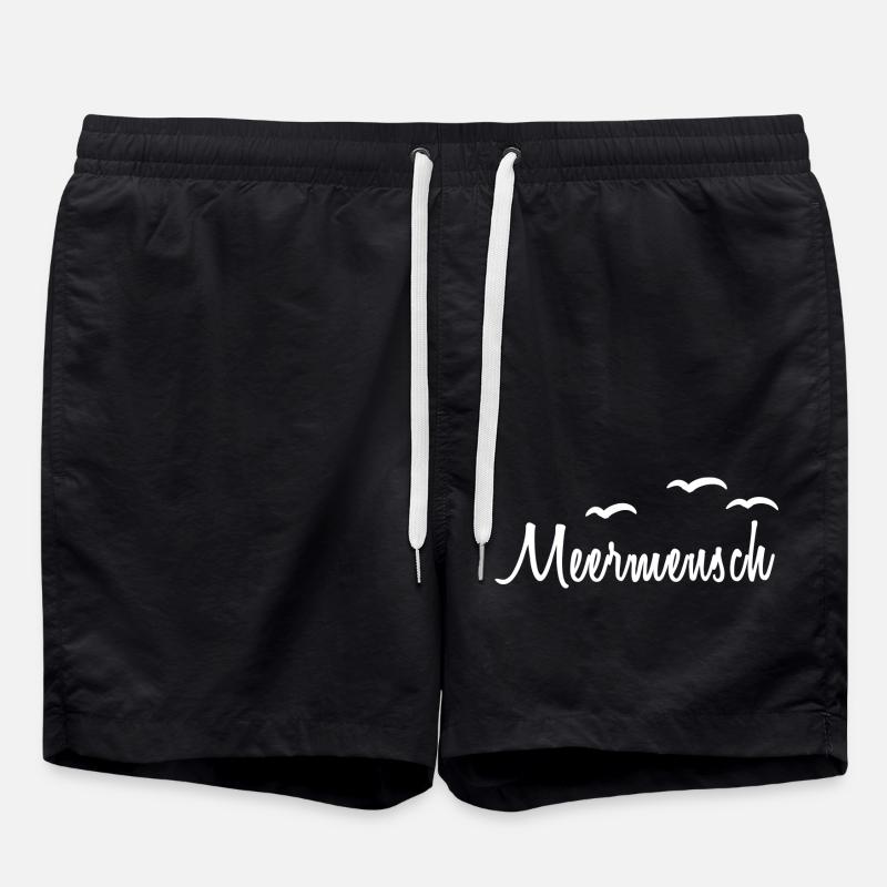Meermensch Möven - Swim Trunks - black