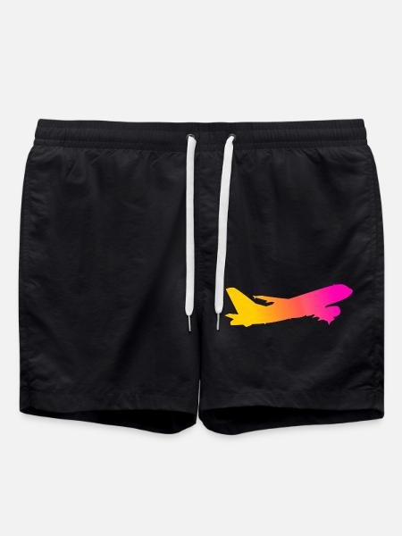 Airplane - Swim Trunks - black