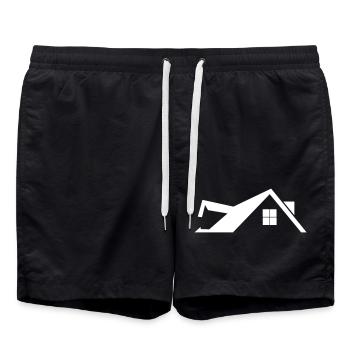 Roof - Swim Trunks - black - Front - AI Model Male 185 light (185cm)