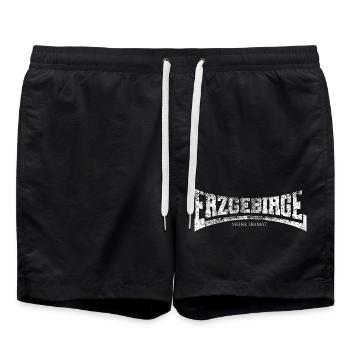 J’adore les monts Métallifères - Short de bain - noir - Devant - AI Model Male 185 light (185cm)
