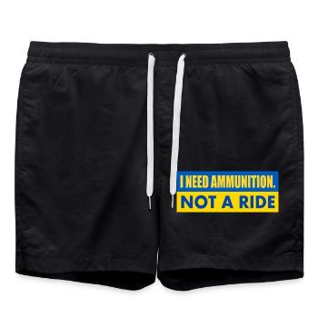 I need ammunition not a ride - Badeshorts - Schwarz - Vorne - AI Model Male 185 light (185cm)