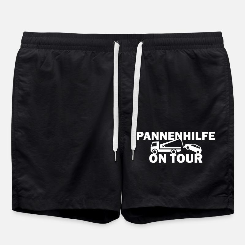 Abschlepper Abschleppdienst Pannenhilfe Beruf - Badeshorts - Schwarz