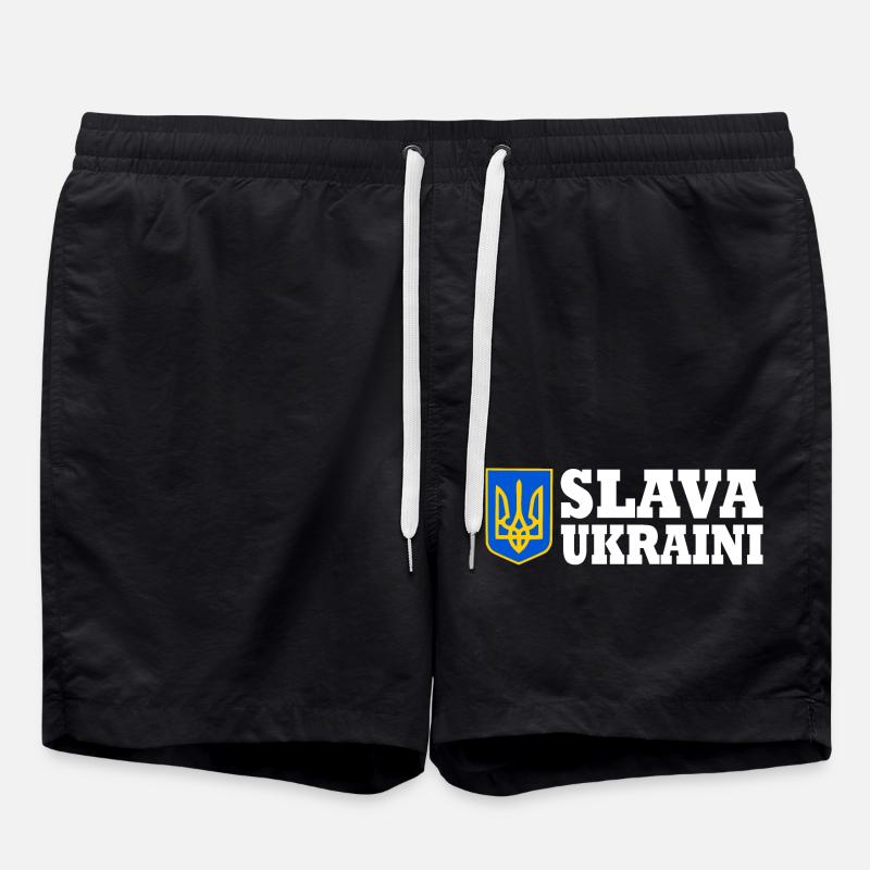 Slava ukraini - Short de bain - noir