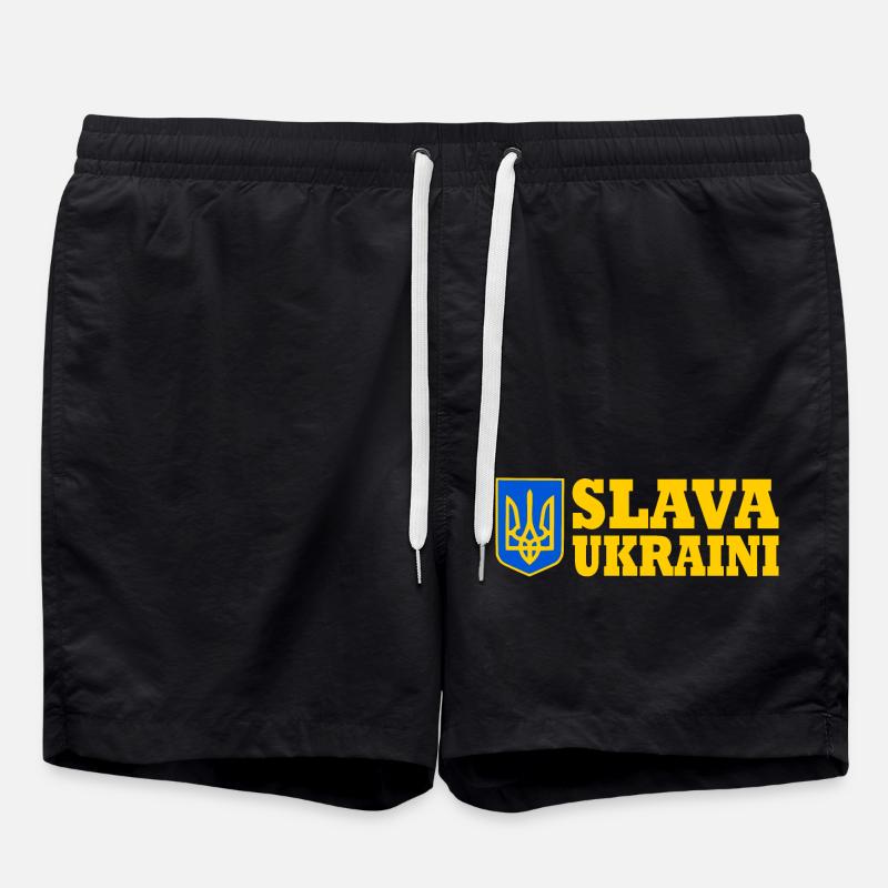 Slava ukraini - Swim Trunks - black