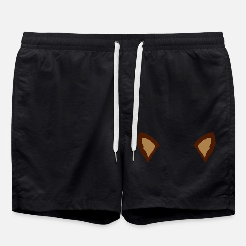 2 oreilles d’animaux - Short de bain - noir