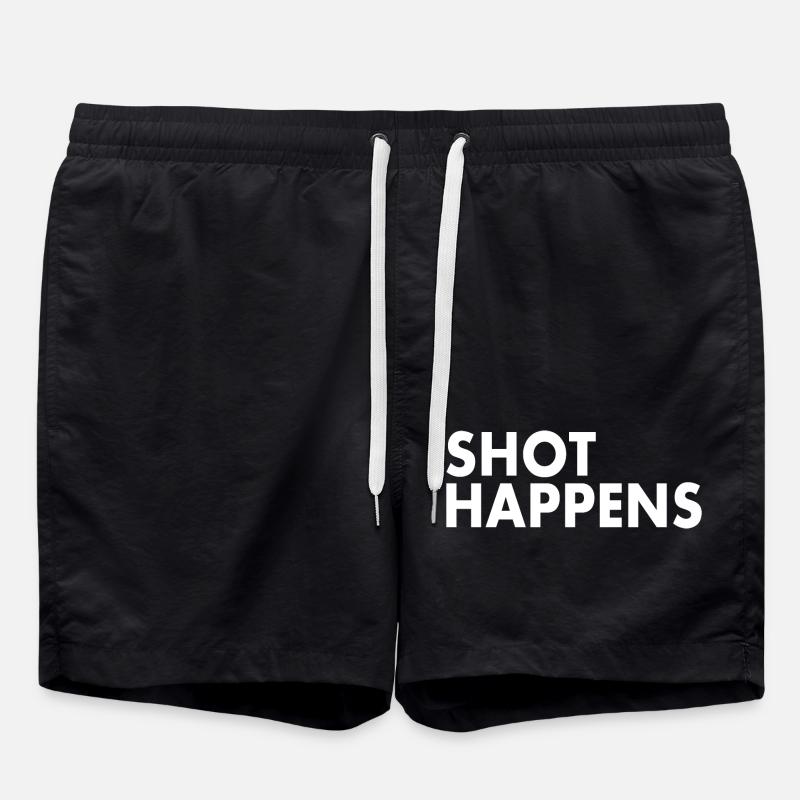 Shot happens - Swim Trunks - black