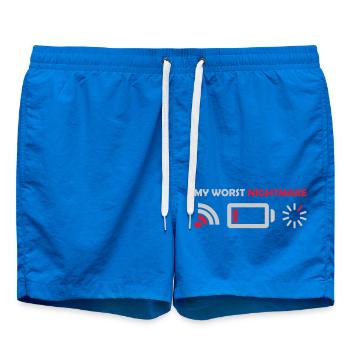 Mon pire cauchemar Logos - Short de bain - cobalt blue - Devant