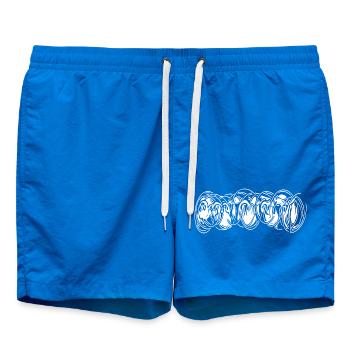 Arcs vintage aux lignes inhabituelles - Short de bain - cobalt blue - Devant