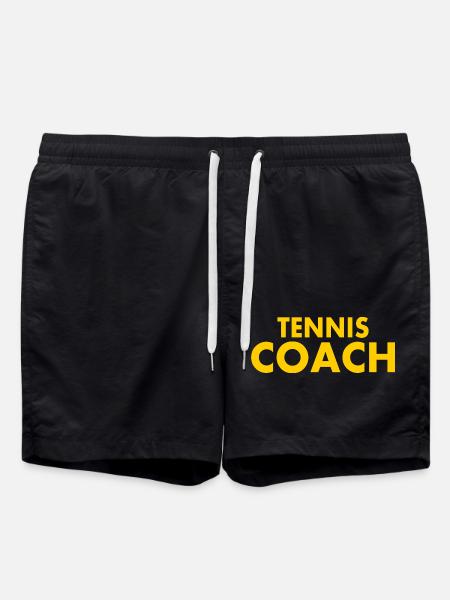 Tennis coach - Swim Trunks - black