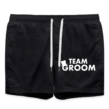 Team groom - Short de bain - noir - Devant - AI Model Male 185 light (185cm)