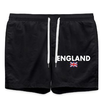 England - Swim Trunks - black - Front - AI Model Male 185 light (185cm)