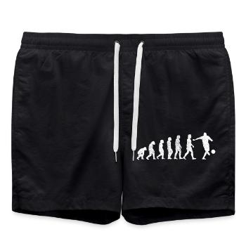 Fußballspieler Fußball Fußballtrainer Fußballer - Badeshorts - Schwarz - Vorne - AI Model Male 185 light (185cm)