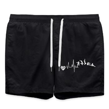 Long Jump Long Jump High Jump Triple Jump - Swim Trunks - black - Front - AI Model Male 185 light (185cm)