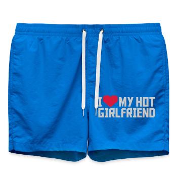 I love my Girlfriend - Badeshorts - Cobalt blue - Vorne