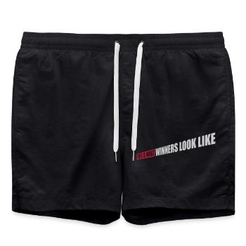 What Winners Look Like - Swim Trunks - black - Front - AI Model Male 185 light (185cm)