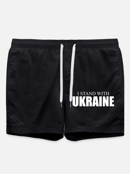 Ukraine Victory - Swim Trunks - black